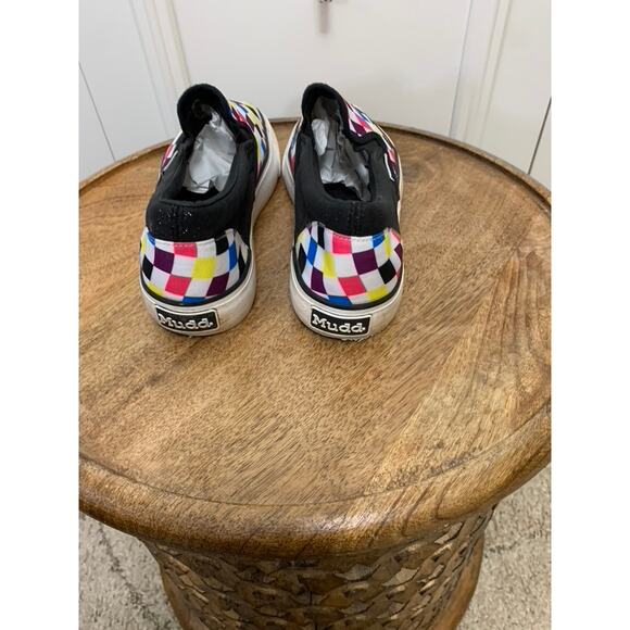 Mudd Women's Multicolor Checkered Slip-On Sneakers Size 8 Casual - Picture 5 of 7
